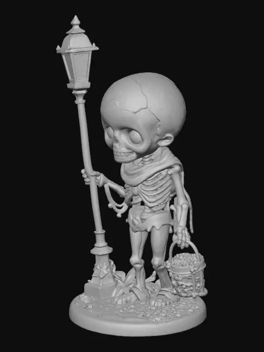 3D model for Skeleton's Halloween Stroll, #Halloween2025#