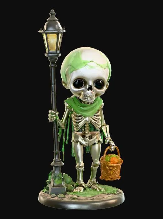 3D model for Skeleton's Halloween Stroll, #Halloween2025#