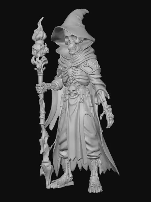 3D model for Mage of the Undead Flame, #Halloween2025#