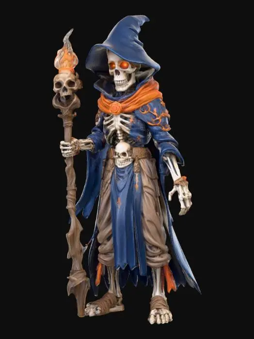 3D model for Mage of the Undead Flame, #Halloween2025#