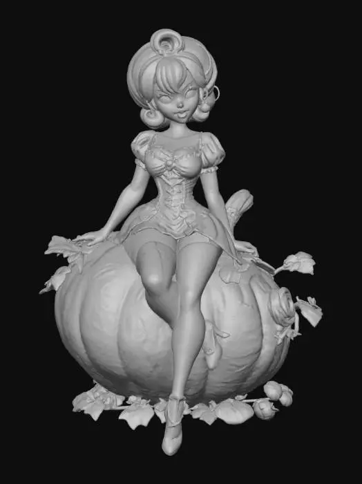 3D model for Pumpkin Princess