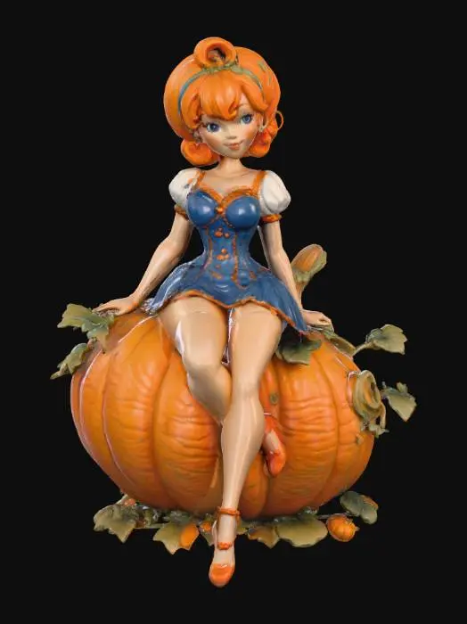 3D model for Pumpkin Princess