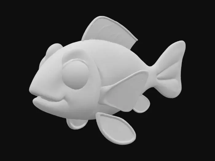 3D model for A stylised fish 
