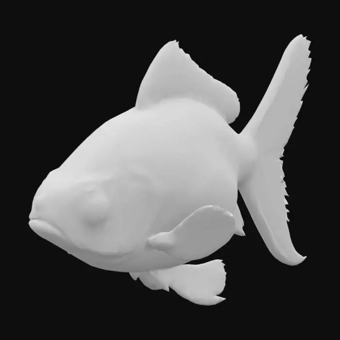 3D model for A realistic goldfish

