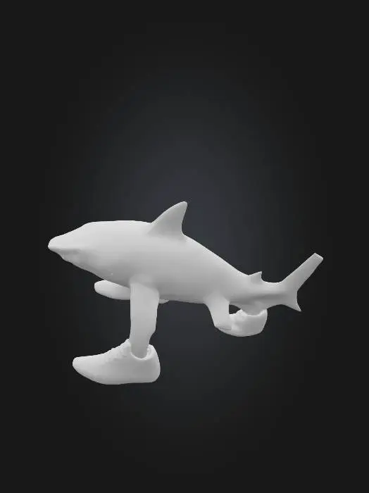 3D model for Shark Sneakers