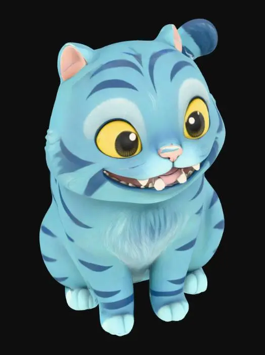3D model for the Derpy Tiger in Kpop Demon Hunters