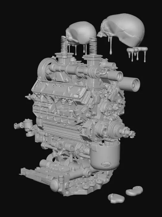3D model for Mechanical Skulls Fusion