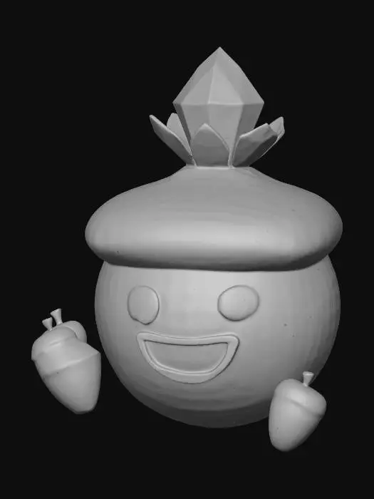 3D model for Acorn Emoji Glow