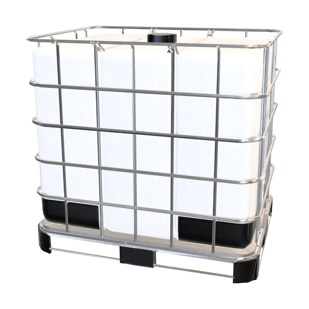 Industrial Tote Container 3D model, vytvořený pomocí AI
