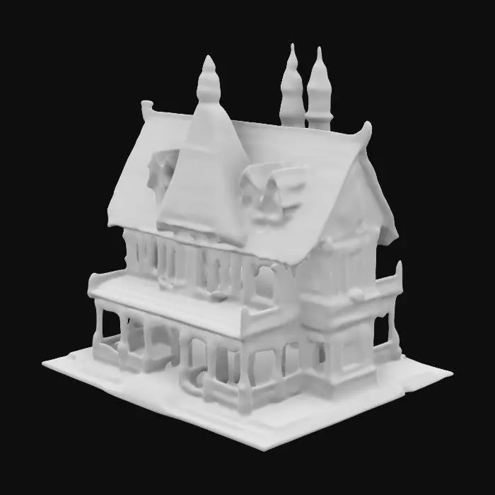 3D model for lovecraft style house