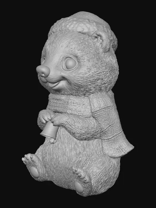 3D model for Festive Badger