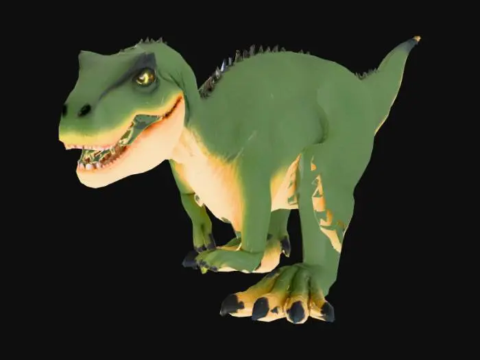 3D model for Realistic Allosaurus , full body, detailed skin, game-ready 3D model