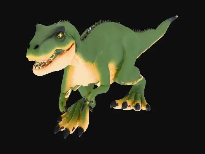 3D model for Realistic Allosaurus , full body, detailed skin, game-ready 3D model