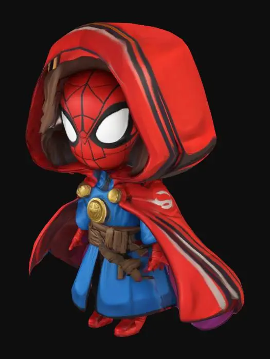 3D model for Spider Sorcerer Chibi