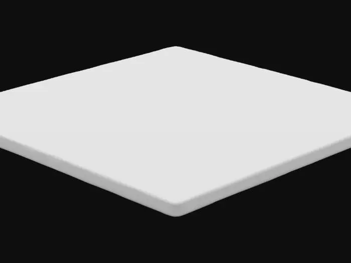 3D model for black thin metal plate