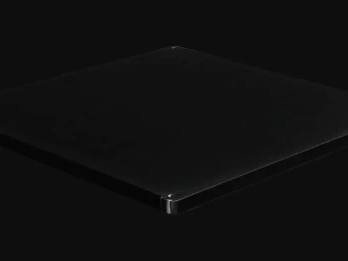 3D model for black thin metal plate