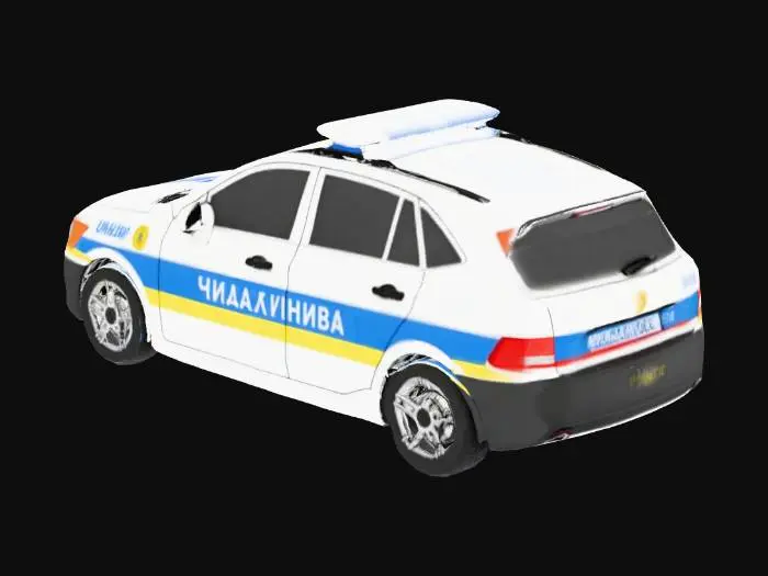 3D model for Ukrainian police car