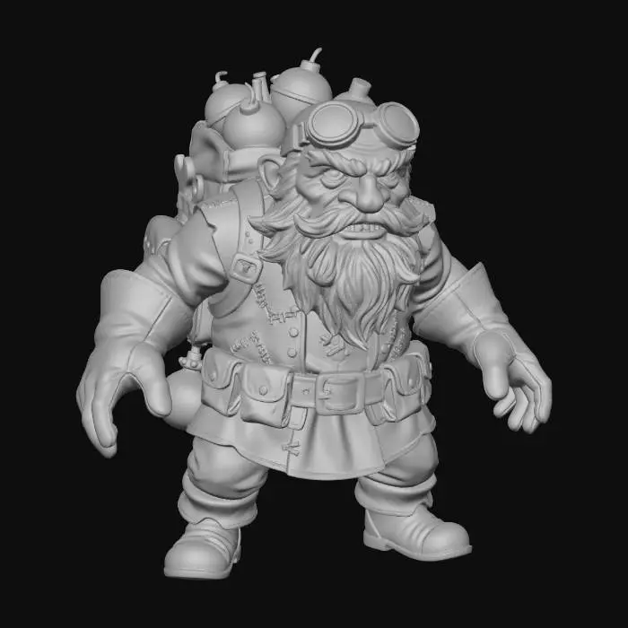 3D model for Explosive Tinker Gnome