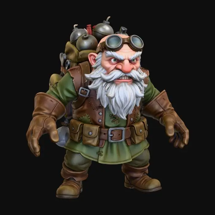 3D model for Explosive Tinker Gnome