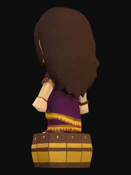 3D model for Papercraft Figurine.