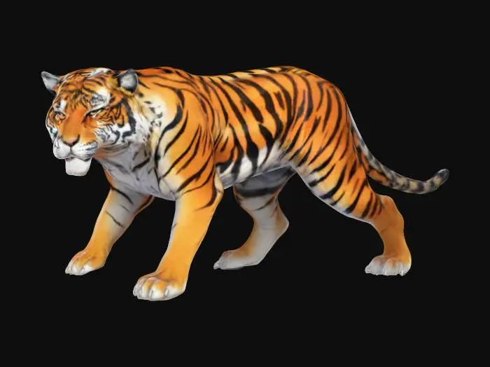 3D model for Snowy Tiger