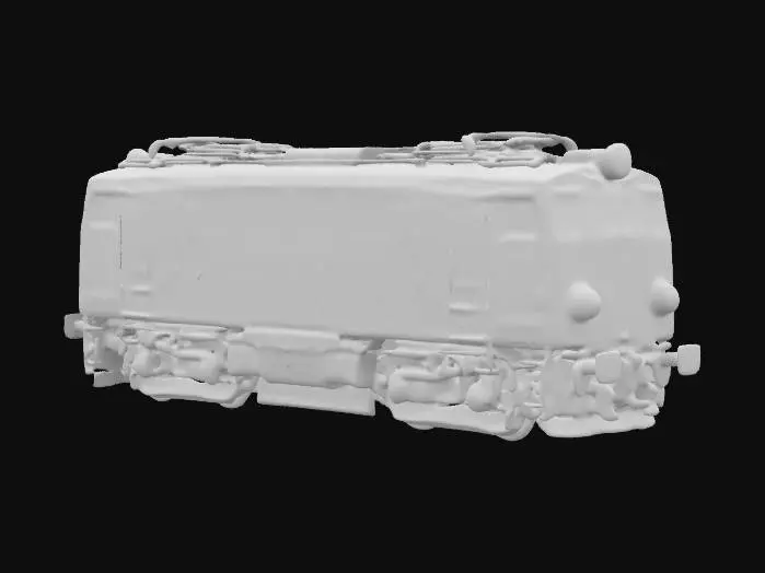 3D model for Yellow Freight Locomotive