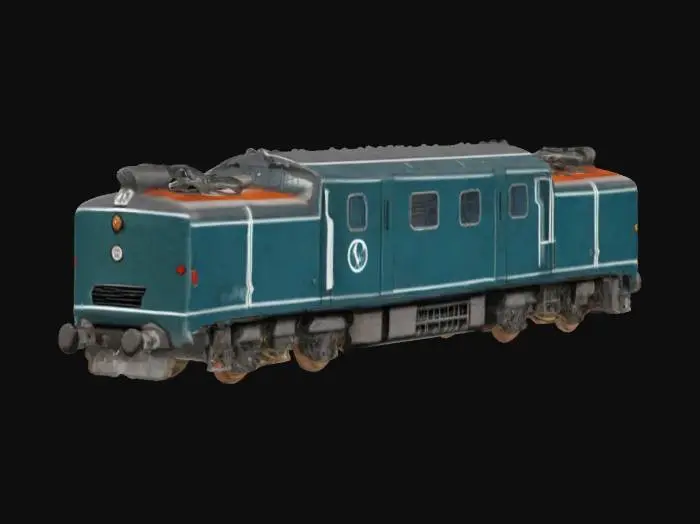 3D model for Retro Diesel Train