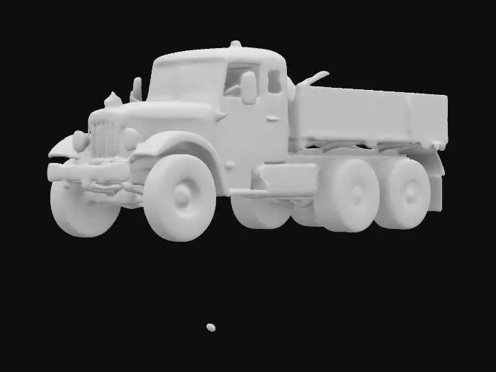 3D model for Red Vintage Truck at Fun Fair