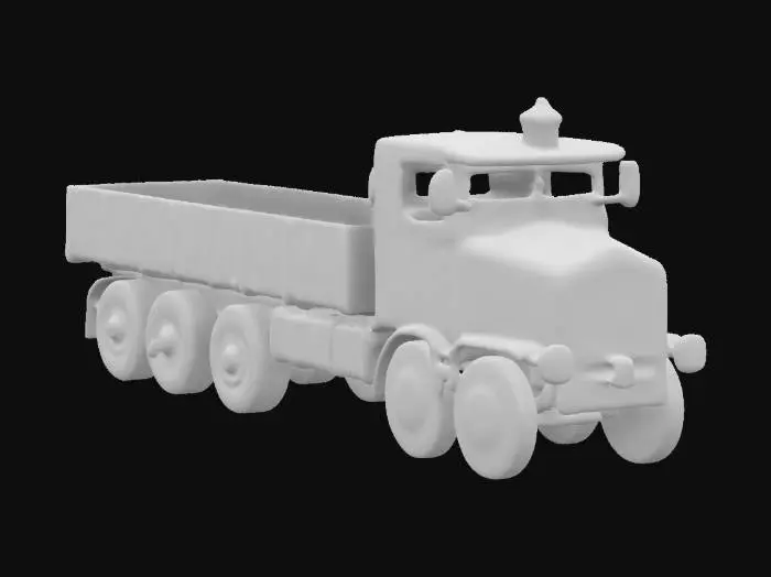 3D model for Vintage Roadwork Truck