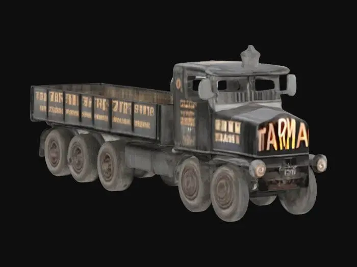 3D model for Vintage Roadwork Truck