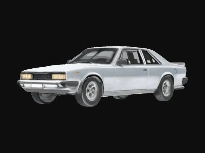 3D model for Classic Silver Coupe Fiat