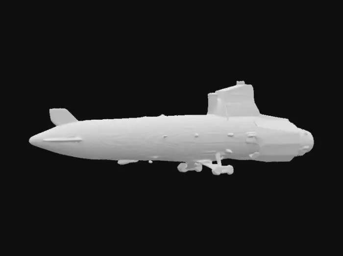 3D model for An old soviet space ship, military green, with old rocket engines, ditry and sturdy, 4k textures, high quality, good symethry