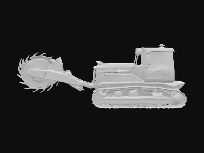 3D model for Yellow Tracked Machine