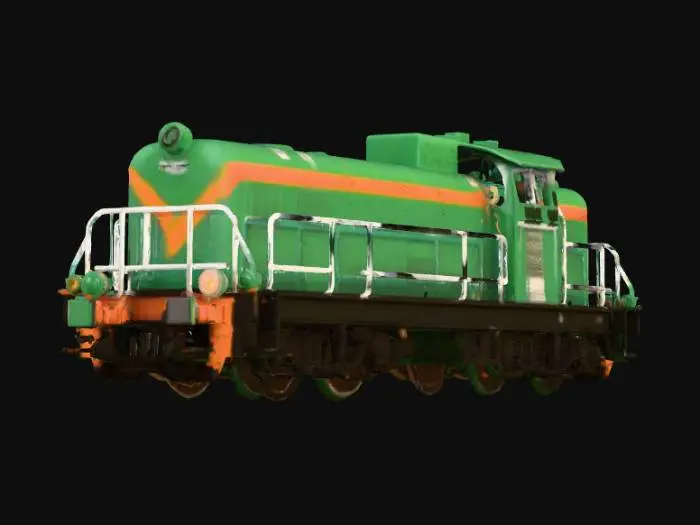 3D model for Green SM42 Locomotive