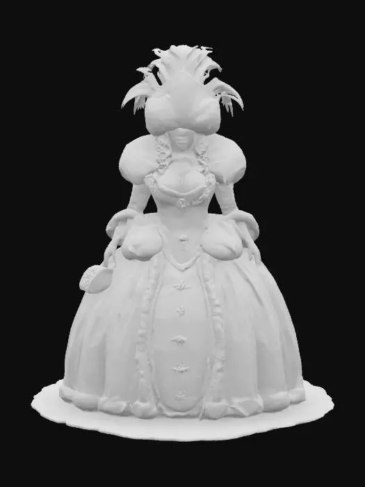 3D model for Masked Venetian Elegance