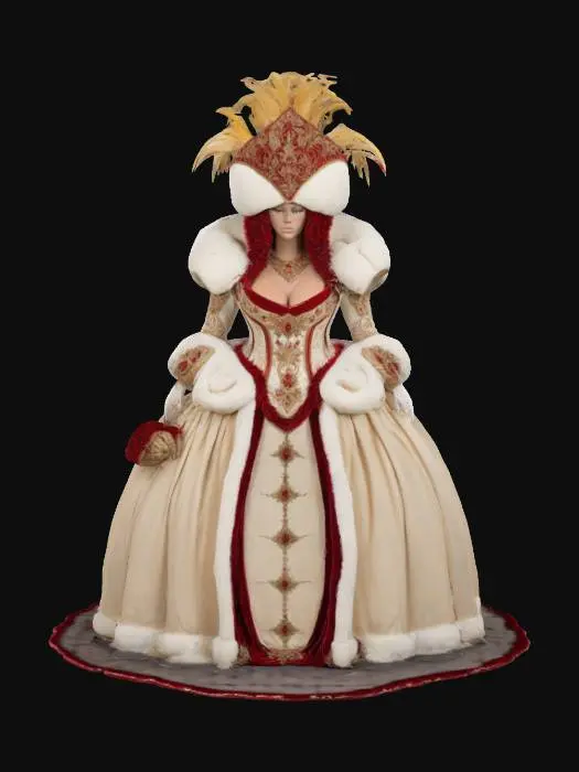 3D model for Masked Venetian Elegance