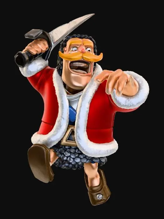 3D model for Clash Knight in Red Coat, #Christmas2025#