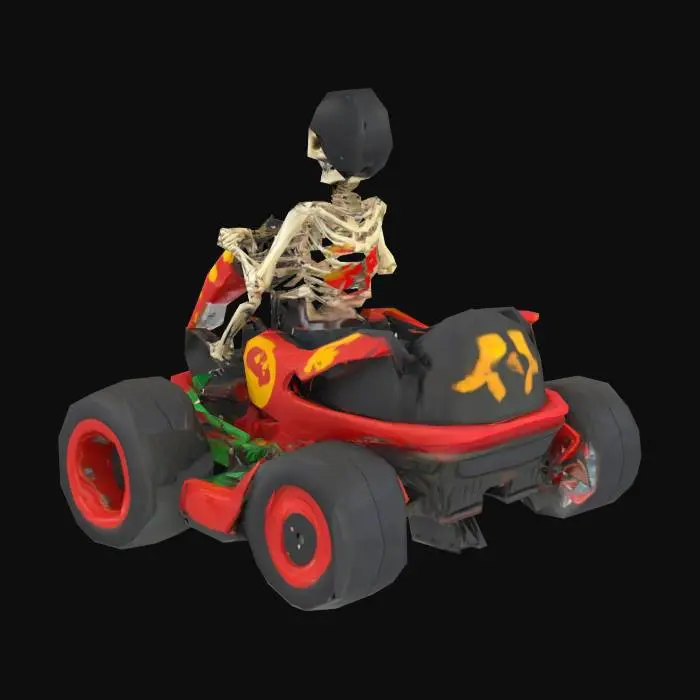 3D model for Skeleton racing a gocart