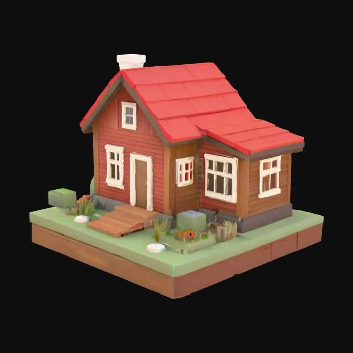 3D model for Cozy Cubic Cabin