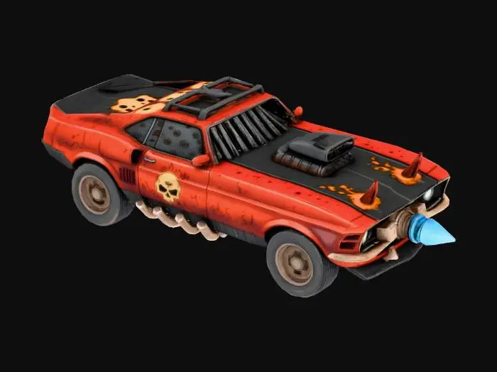 3D model for Wasteland Warrior