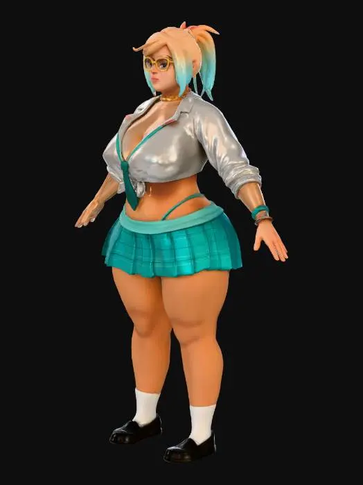 3D model for Character with an Egg Device