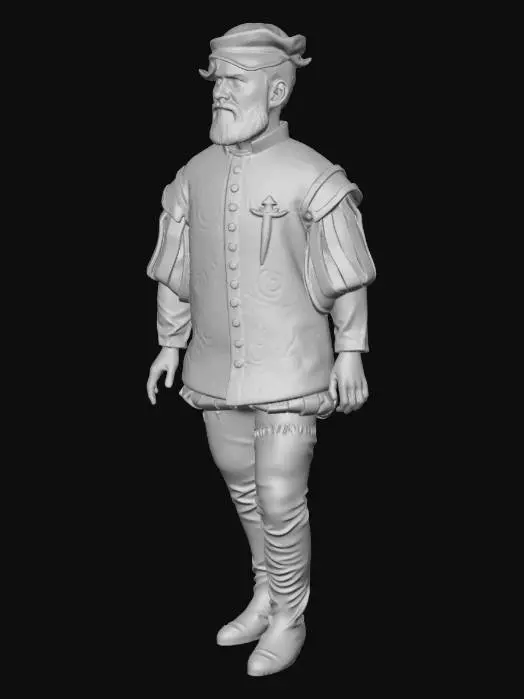 3D model for Spanish Grandee 1590 Florida