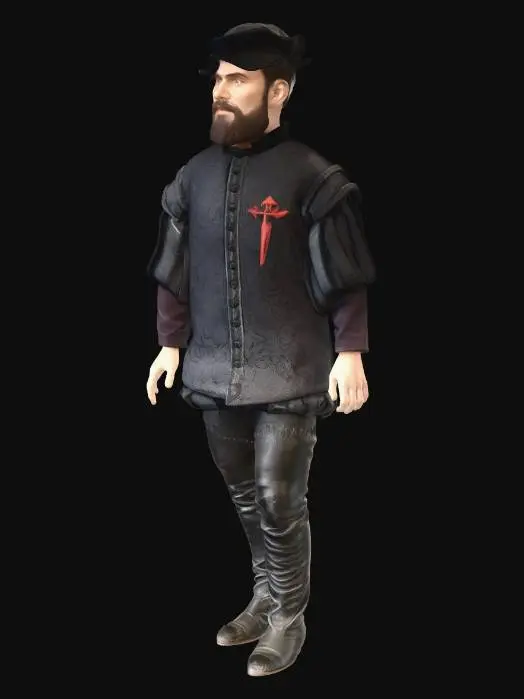 3D model for Spanish Grandee 1590 Florida