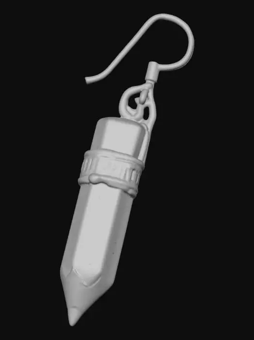3D model for Pencil Earring Charm