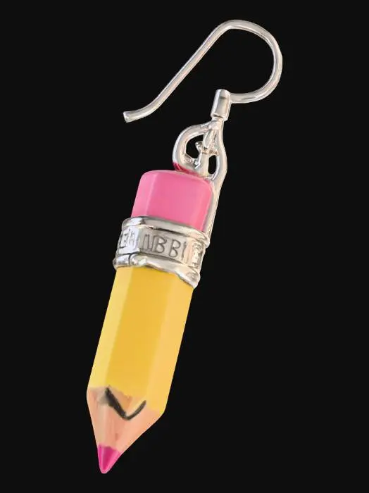 3D model for Pencil Earring Charm