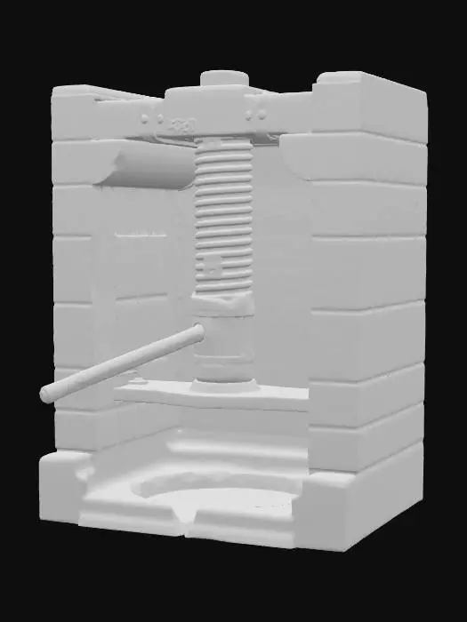 3D model for Wine Press Mechanism