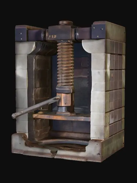 3D model for Wine Press Mechanism