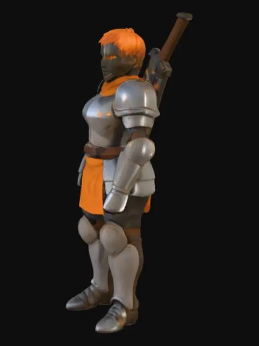 3D model for Warrior of Valor