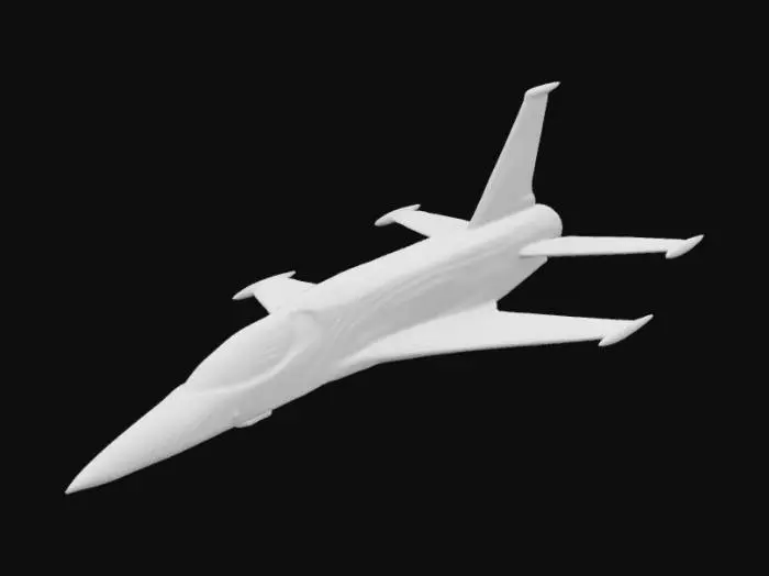 3D model for cool super sonic jet (bottom margin thing idk)