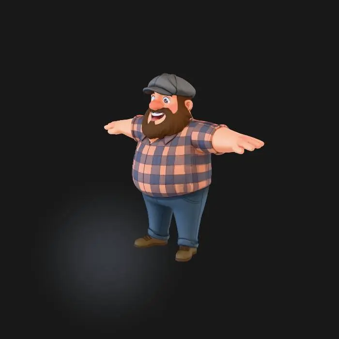 3D model for Happy Lumberjack